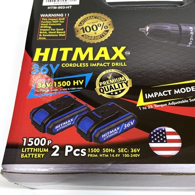 HITMAX 36V 2 Speed Cordless Impact Drill (HTM-903-HT)
